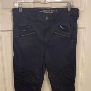 Black high rise skinny jeans